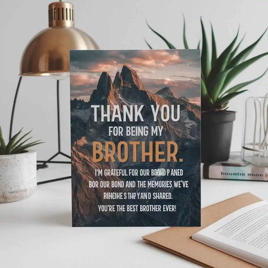 Heartwarming Thank You Brother Messages for Your Sacrifices